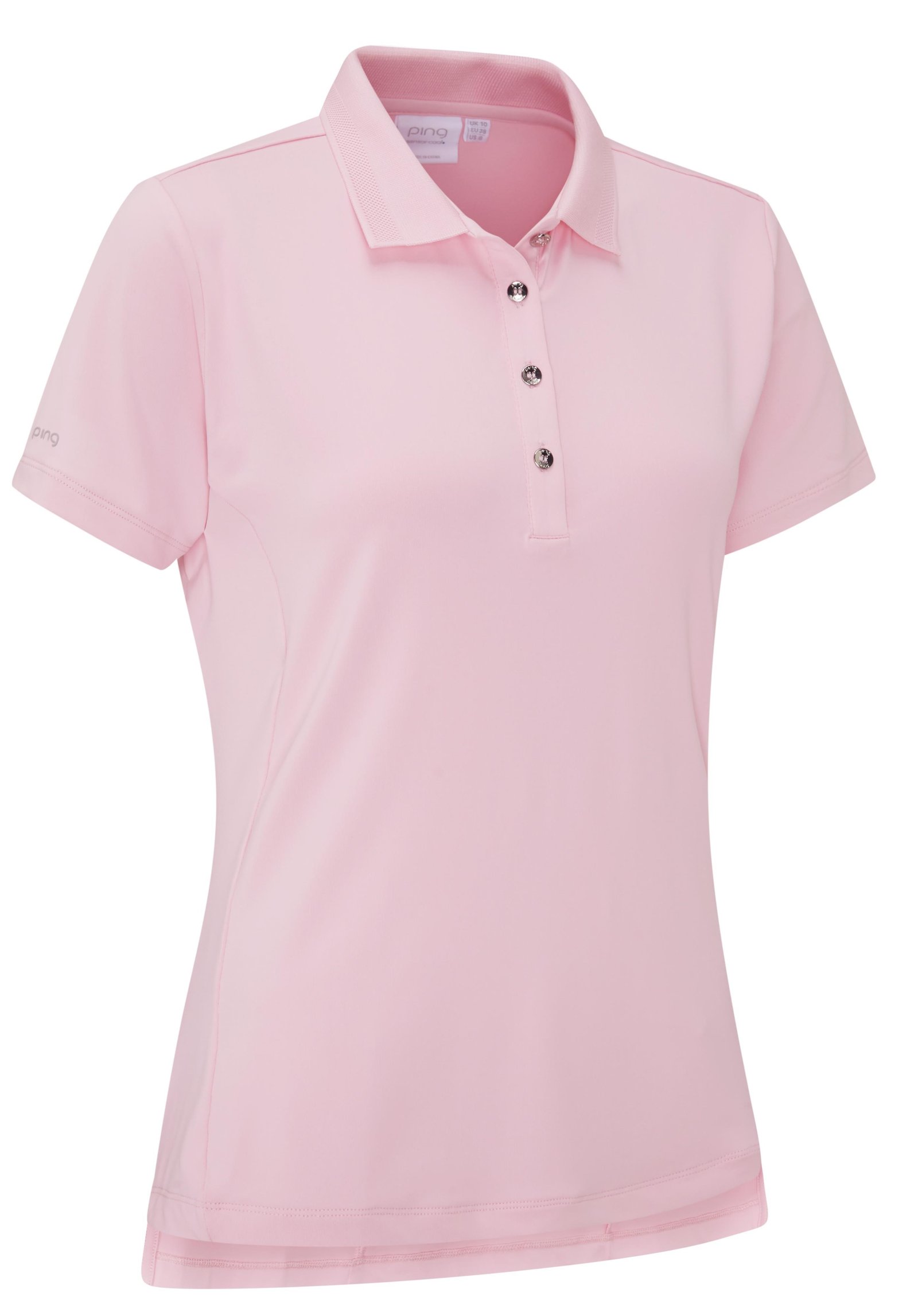 PING Sedona ladies polo, tickled pink