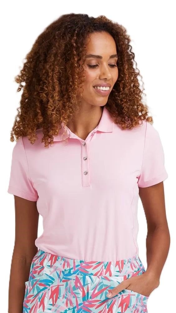 PING Sedona ladies polo, tickled pink