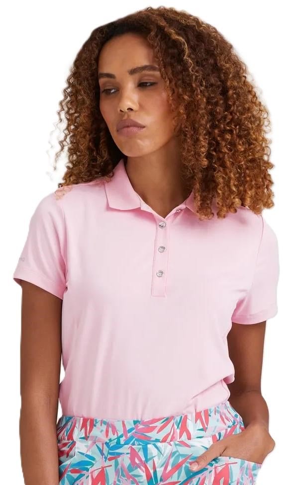 PING Sedona ladies polo, tickled pink