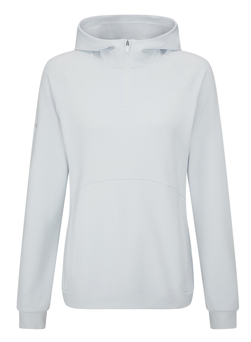 PING Rhona Textured women's hoodie, soft grey
