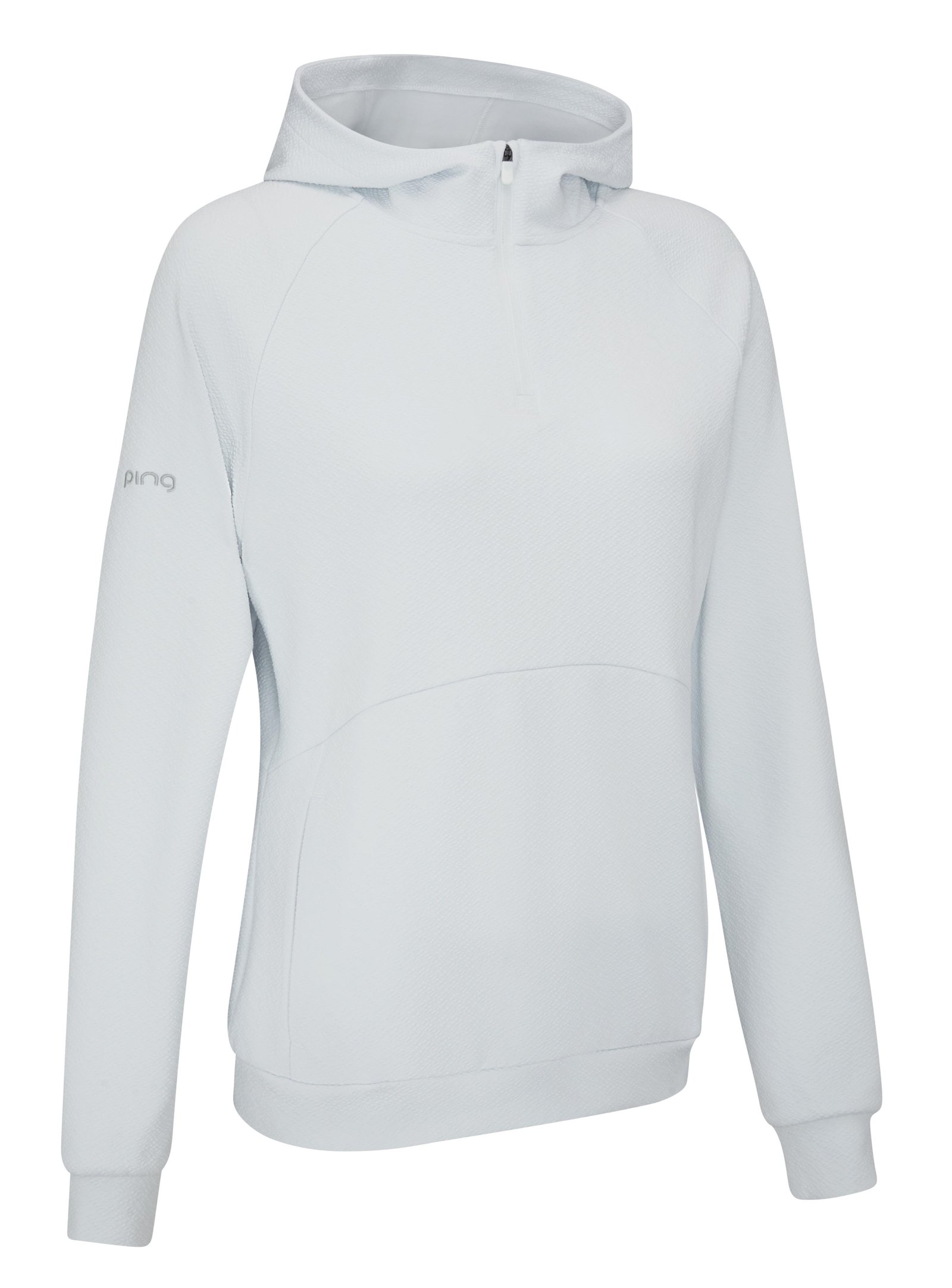 PING Rhona Textured women's hoodie, soft grey