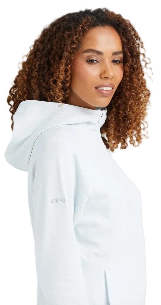 PING Rhona Textured women's hoodie, soft grey