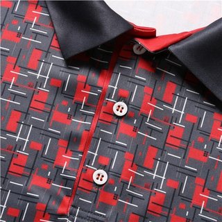 Fashion Sports Wear Lisabon men's polo, black/red