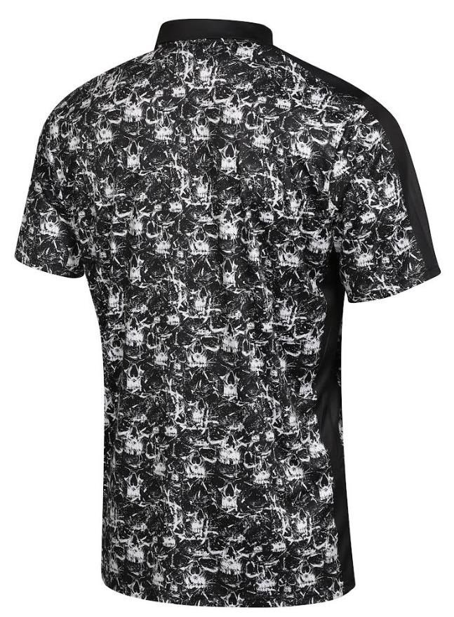 Fashion Sports Wear Skulls men's polo, black