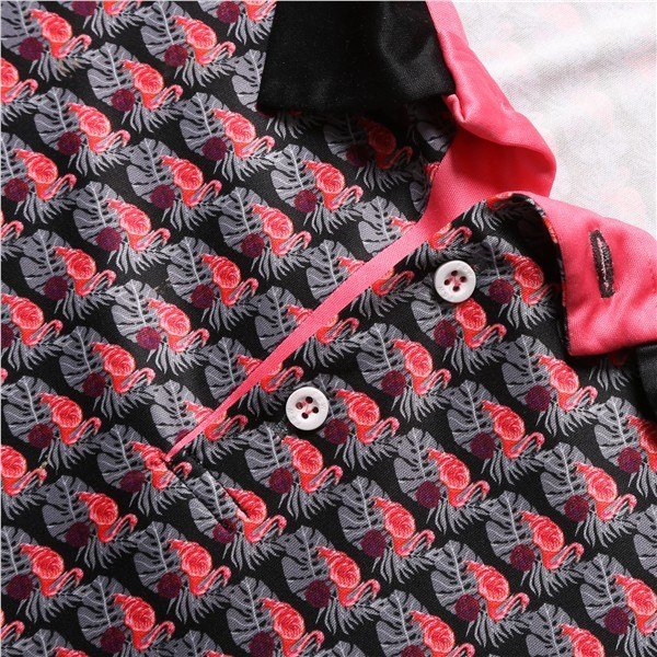 Fashion Sports Wear Nairobi men's polo, black/pink