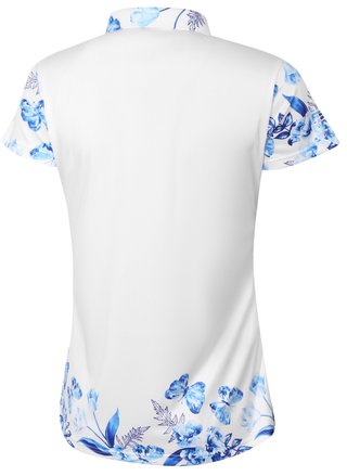 Fashion Sports Wear Tirana women's polo, white/blue