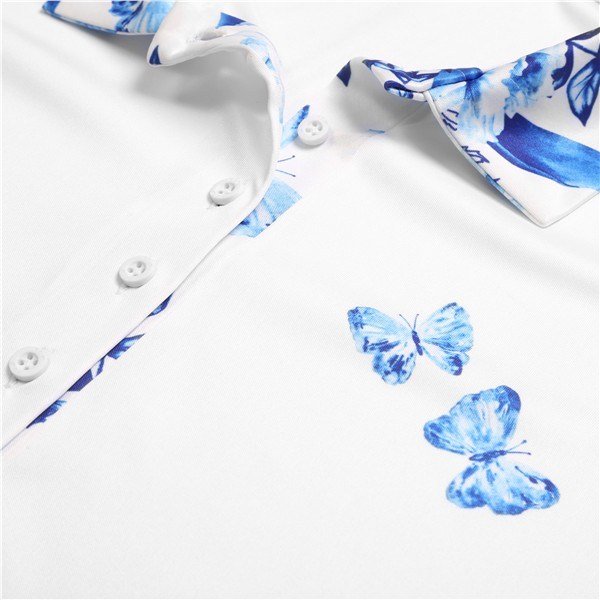 Fashion Sports Wear Tirana women's polo, white/blue