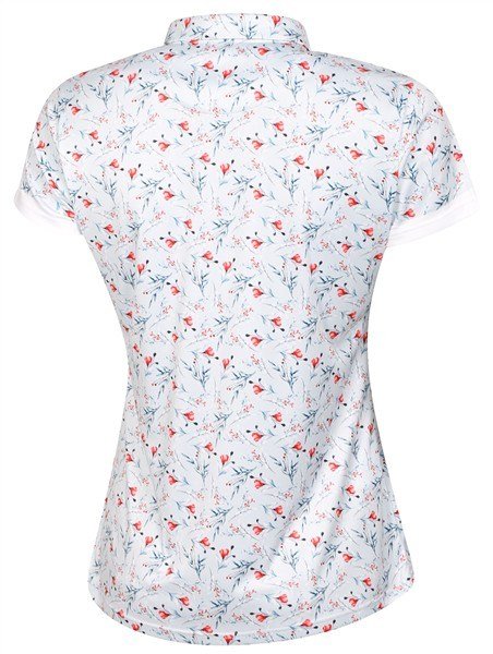 Fashion Sports Wear Malaga women's polo, gray/red