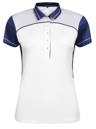 Fashion Sports Wear Accra ladies polo, white