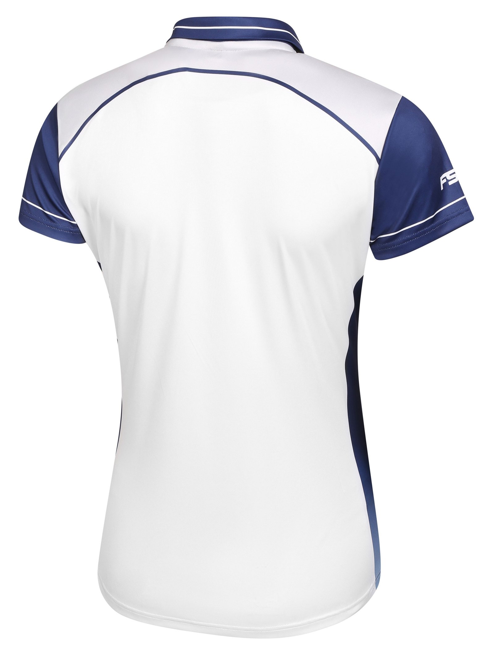 Fashion Sports Wear Accra ladies polo, white