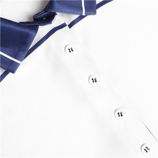 Fashion Sports Wear Accra ladies polo, white