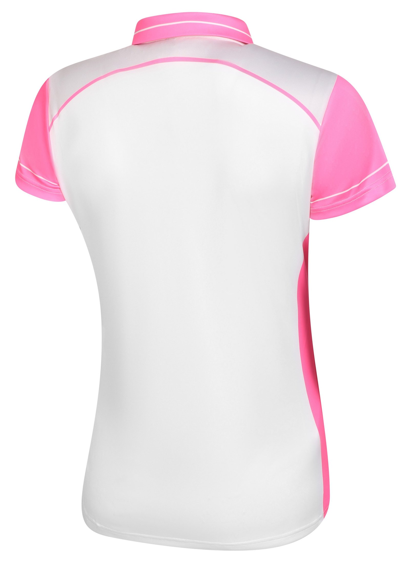 Fashion Sports Wear Accra Pink women's polo, white/pink