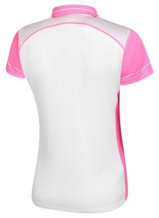 Fashion Sports Wear Accra Pink women's polo, white/pink