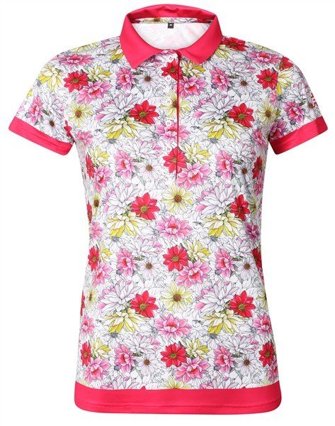 Fashion Sports Wear Luanda women's polo, white/red