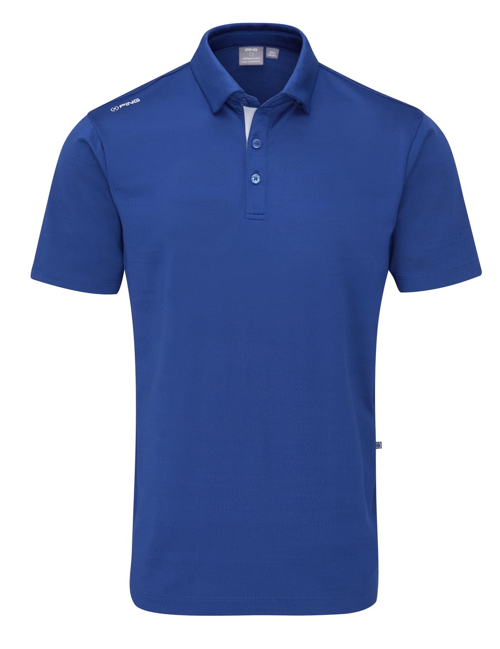 PING Claude Camo Mesh men's polo, inky