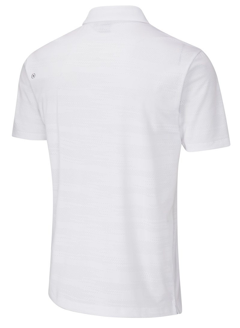 PING Claude Camo Mesh men's polo, white