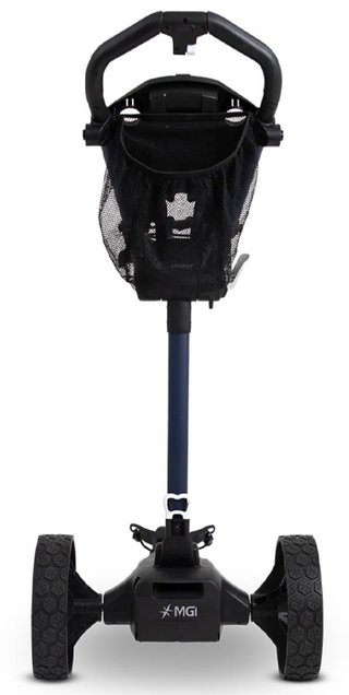 MGI E-Boost hybrid golf trolley 2026, matt navy