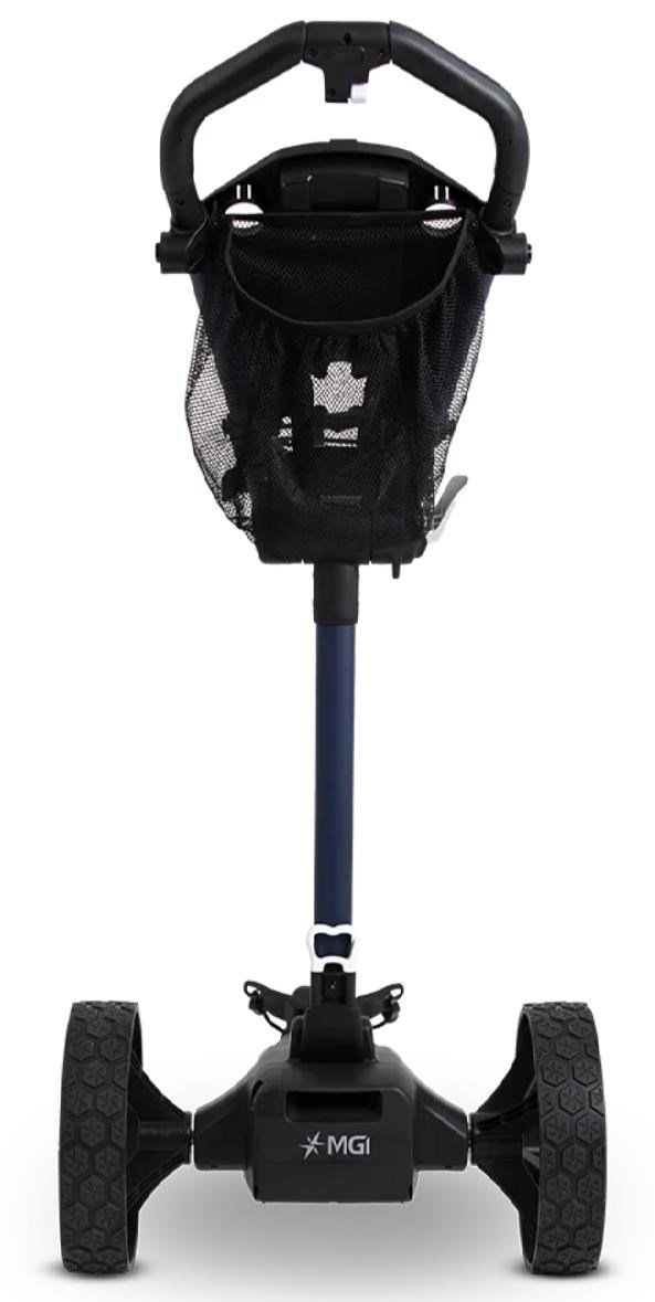 MGI E-Boost hybrid golf trolley 2026, matt navy