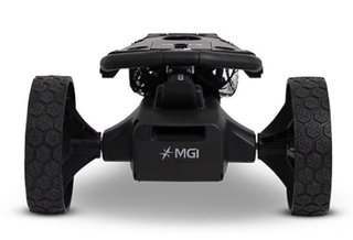 MGI E-Boost hybrid golf trolley 2026, matt navy
