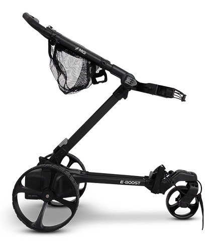 MGI E-Boost hybrid golf trolley 2026, matt navy