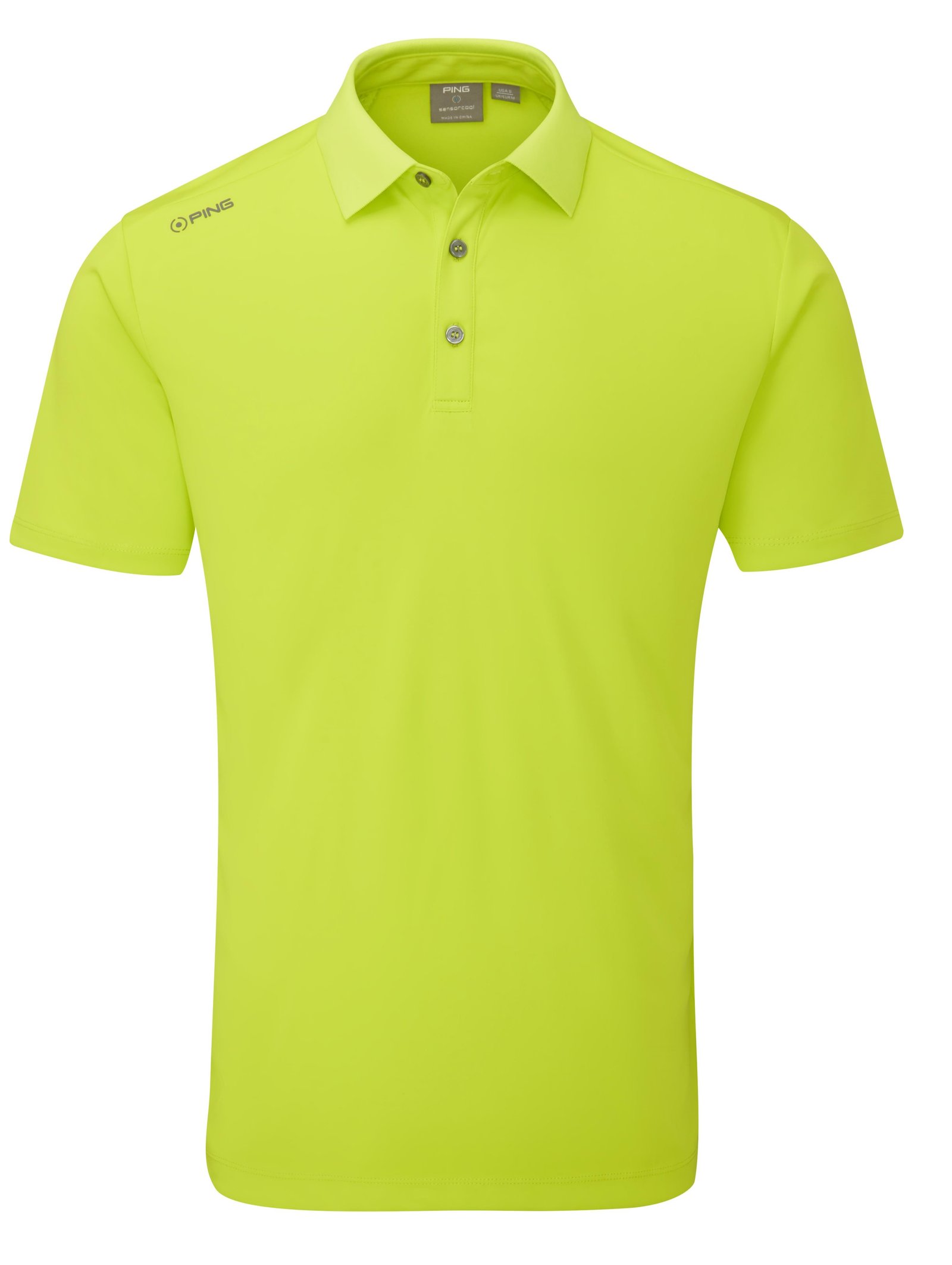 PING Lindum mens polo, lime