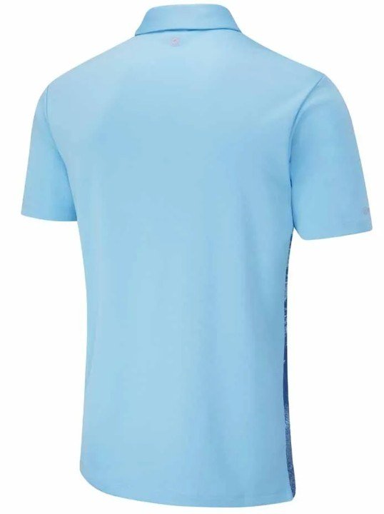 PING Tiago mens polo, baltic sea multi