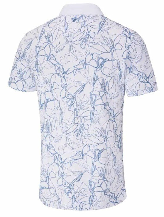 PING Orlando mens polo, white/stellar