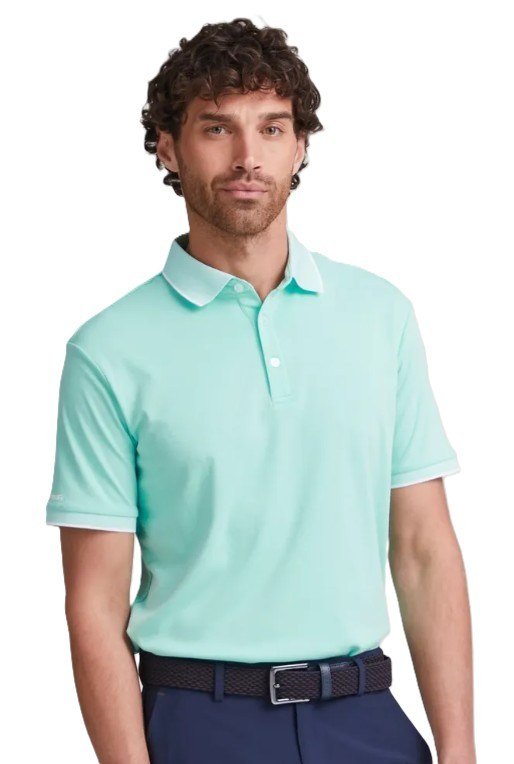 PING Gideon men's polo, green bay marl