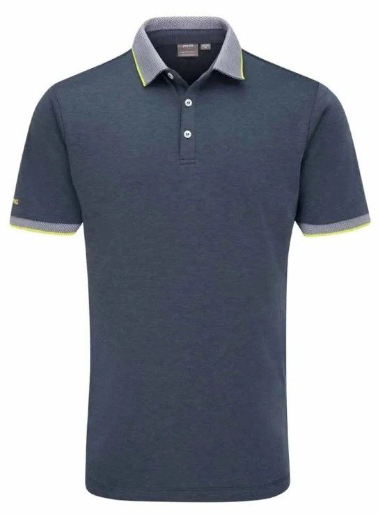 PING Gideon men's polo, light navy marl