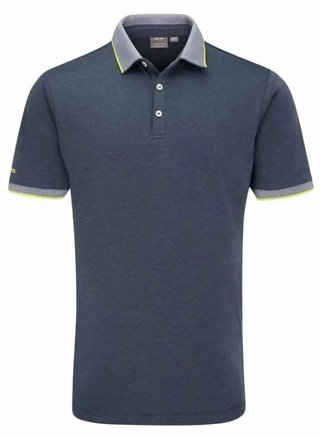 PING Gideon men's polo, light navy marl