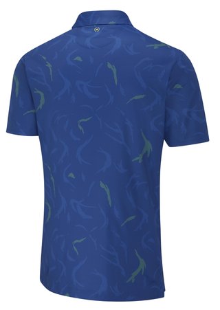 PING Ephron Printed mens polo, inky multi