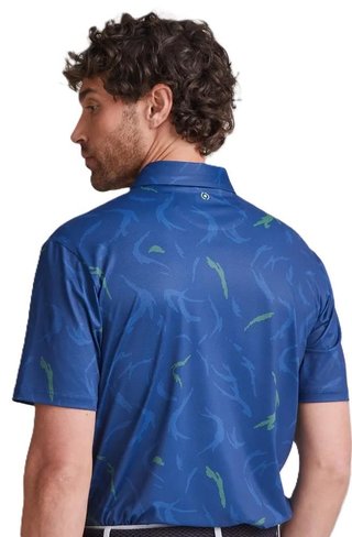 PING Ephron Printed mens polo, inky multi