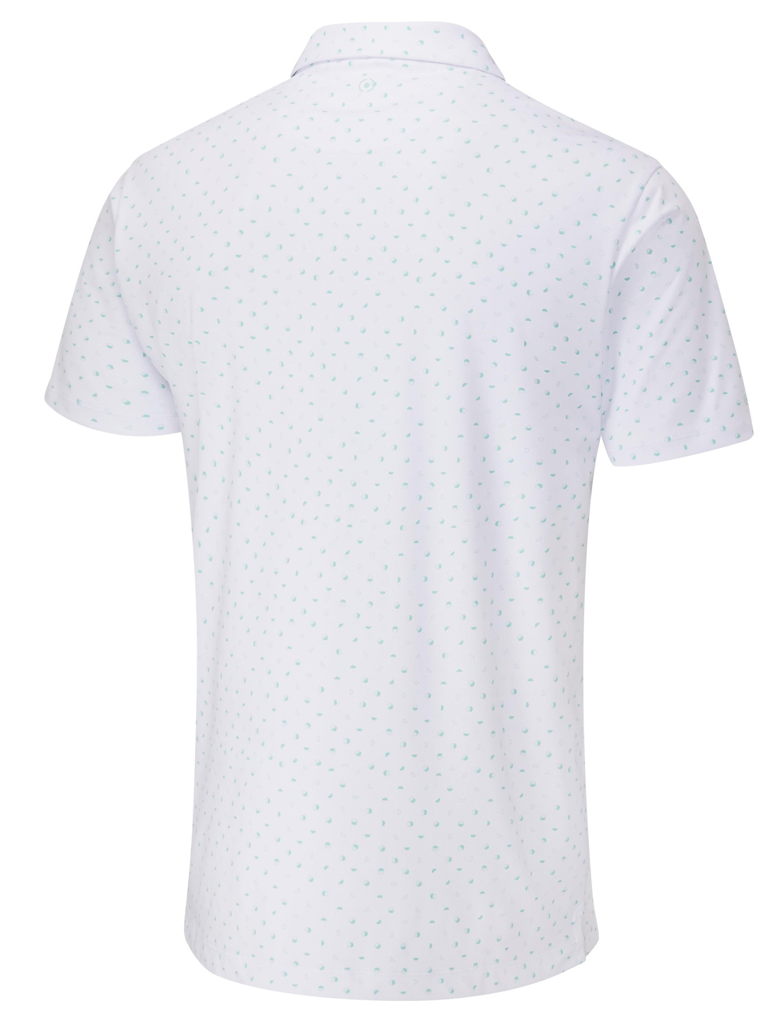 PING Ephron Printed mens polo, white/green bay multi