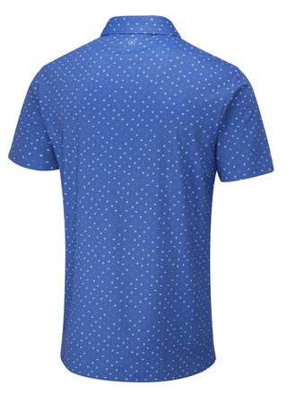 PING Ephron Printed mens polo, bright cobalt multi