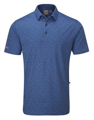 PING Ephron Printed men's polo, stellar multi