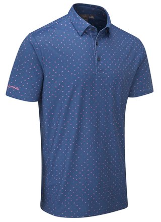 PING Ephron Printed men's polo, stellar multi