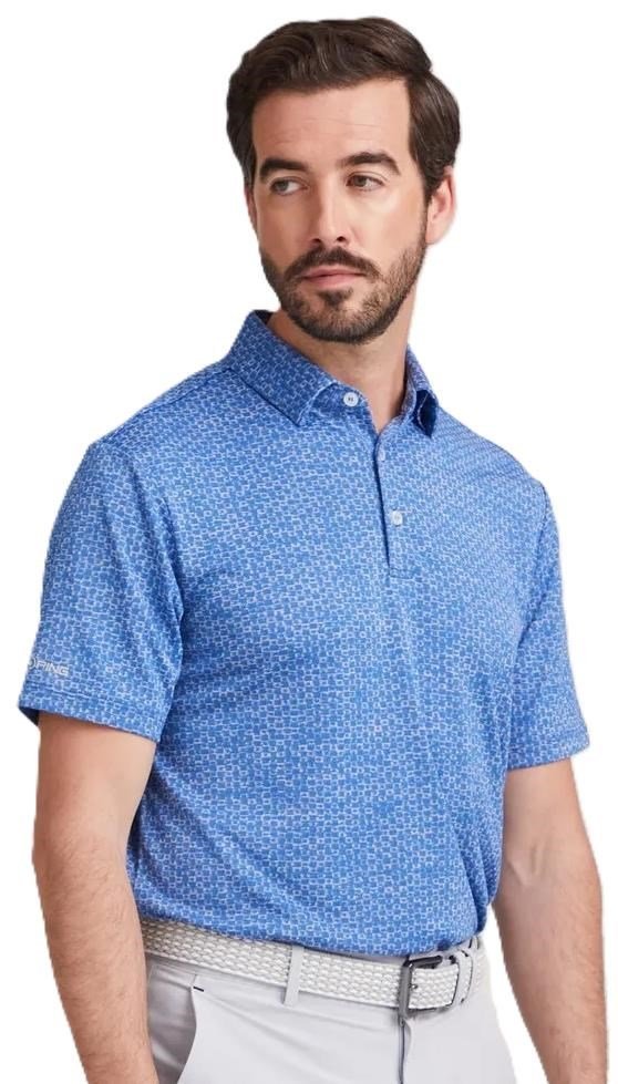PING Rafe men's polo, bright cobalt