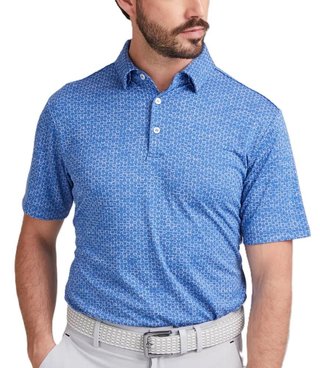 PING Rafe men's polo, bright cobalt