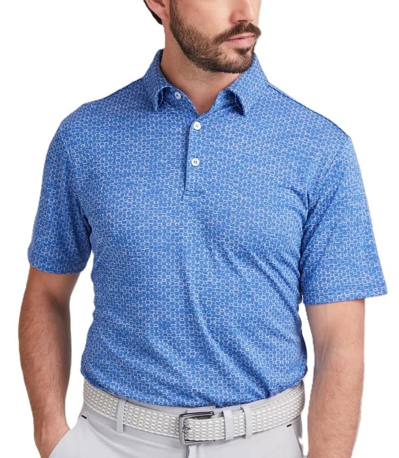 PING Rafe men's polo, bright cobalt