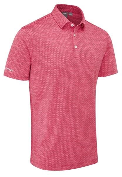 PING Rafe men's polo, rhapsody pink
