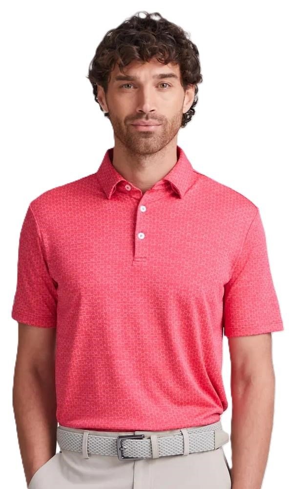 PING Rafe men's polo, rhapsody pink