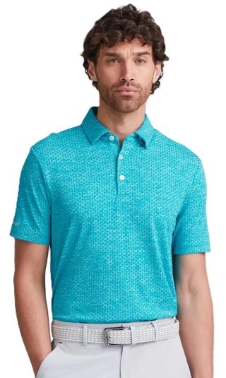 PING Rafe men's polo, turquoise