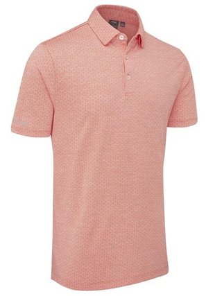 PING Rafe mens polo, wild salmon
