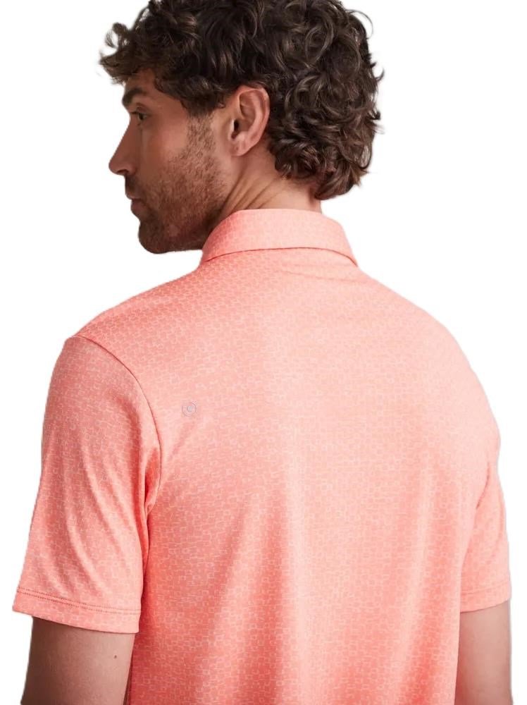 PING Rafe mens polo, wild salmon