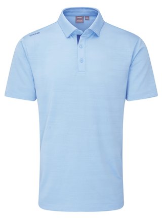 PING Claude Camo Mesh mens polo, baltic sea