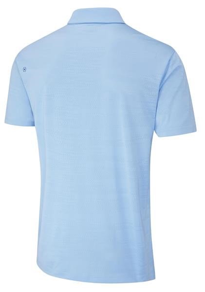 PING Claude Camo Mesh mens polo, baltic sea