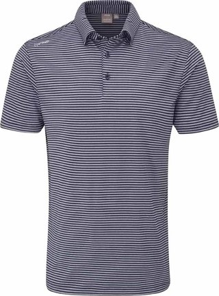 PING Langford men's polo, navy/white