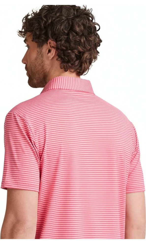 PING Langford men's polo, rhapsody/pink white