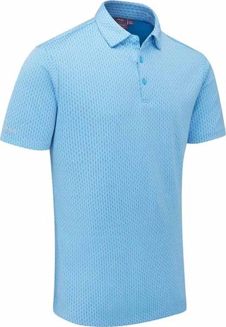 PING Hershel men's polo, baltic sea multi