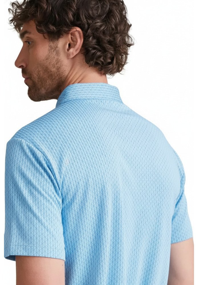 PING Hershel men's polo, baltic sea multi